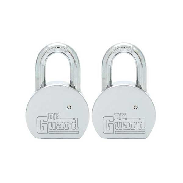 2 x Premium - Solid Iron Padlock - SC1 Keyway - Short Shackle 1" - Keyed Alike #1 (Bundle of 2)