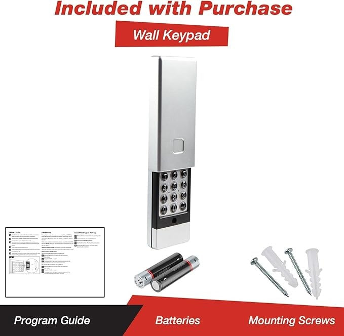 KeylessFactory - Garage Door Opener Remote Keypad - Keyless Entry System for Marantec M13-631 104053
