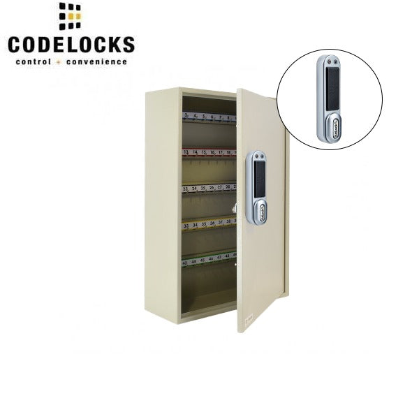CodeLocks - Key Secure Hook Key & Padlock Cabinet w/ KL1050 - RFID - Keyless Access - Private & Public Function - Master & User - Optional Storage