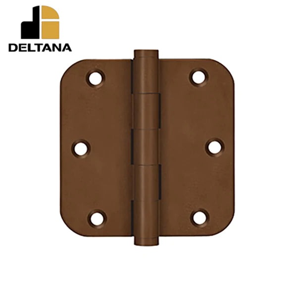 Deltana - 3-1/2" x 3-1/2" x 5/8" Radius Hinge - Optional Finish