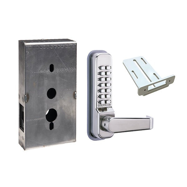 CodeLocks - CL410 Gate Box Kit - Mechanical Lock - Medium Duty - Tubular Latch Bolt Gate Box Kit - Optional Finish