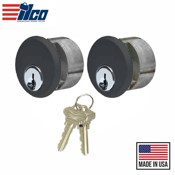 Ilco - Keyed Mortise - Schlage C Keyway - AR Cam - Zinc - KA2 - DU - Dark Bronze