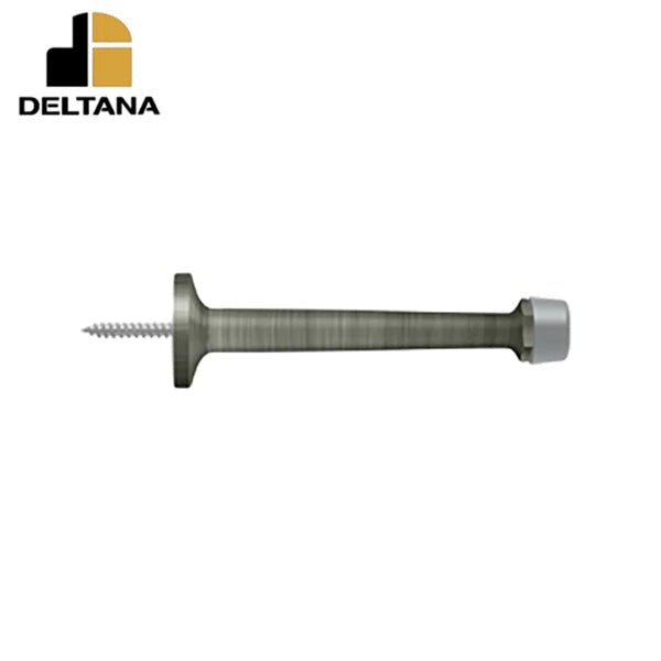 Deltana - 4" Baseboard Door Bumper - Solid Brass - Optional Finish