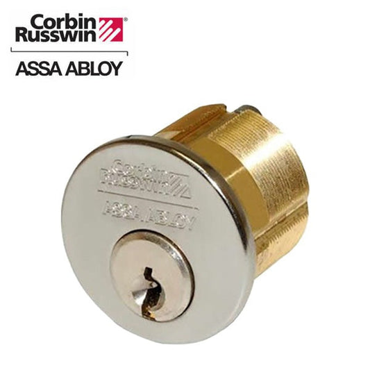 Corbin Russwin - 1000 - Mortise Cylinder - 1-1/8" - Clover Cam - H6 Keyway - 626 - Satin Chrome