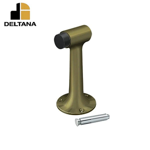 Deltana - Floor Mount - 6" Bumper - Heavy Duty - Solid Brass - Optional Finish