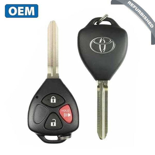 2006-2013 Toyota RAV4 Yaris / 3-Button Remote Head Key/ PN: 89070-42660 / HYQ12BBY / BDC (OEM Refurb)