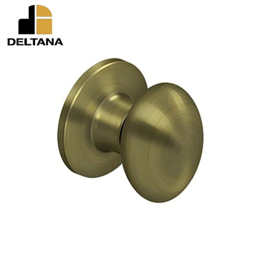 Deltana - Egg Knob Dummy - Universal Handing - Optional Finish