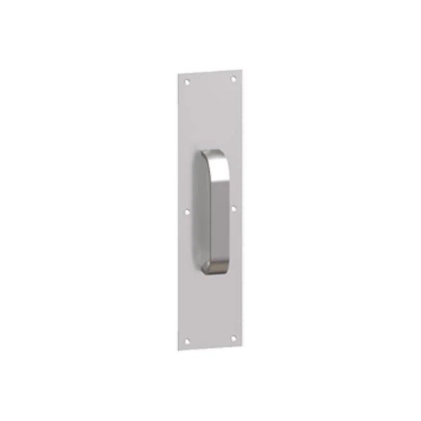 Hager - 32E - Pull Plate Square Corner 30S x 2 - 4" x 16" Satin Stainless Steel