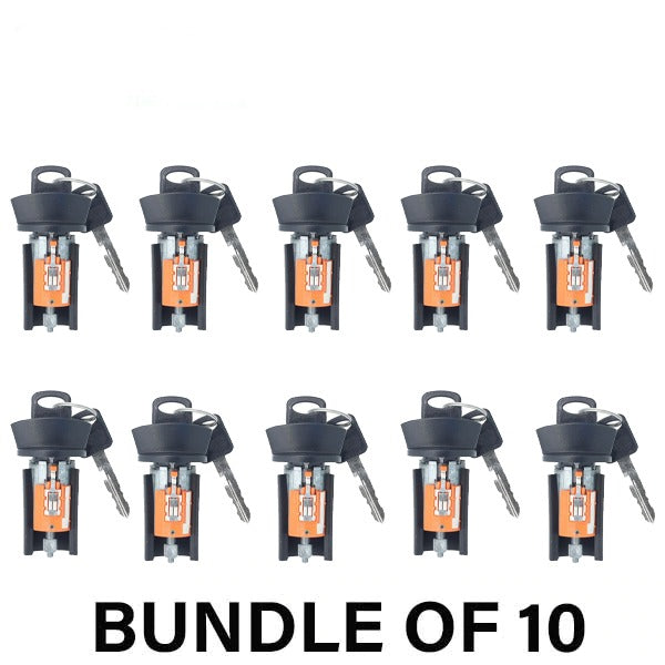 10 x 1996-2020 Ford / Ignition Lock / 8-Cut / LSP Kit / Coded / 707624C (AFTERMARKET) (BUNDLE OF 10)