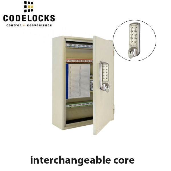 CodeLocks - Key Secure Extra Security Key Cabinet w/ CL2255 - Medium Duty - Electronic Lock - Tubular Mortise Latch - Key Override - Optional Lock Prep - Optional Size