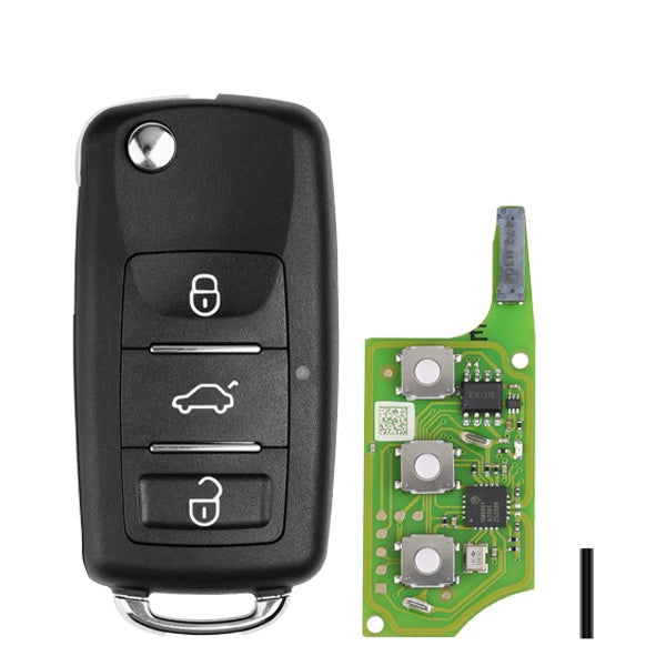 VW Style XEB510EN / 3-Button Universal Remote Key - Built-in XT27B Super Chip