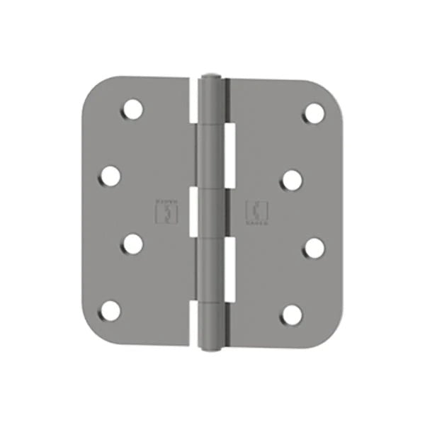 Hager - RC1846 - 5-Knuckle - Round Corner 5/8" Radius - Plain Bearing - Rivet Pin With Fasteners - 4" x 4" - Optional Finish