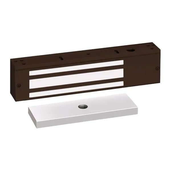 SDC - 1581X - Single Magnetic Lock - Surface Mount - 650lbs. - 12/24VDC - Dark Bronze - Grade 1