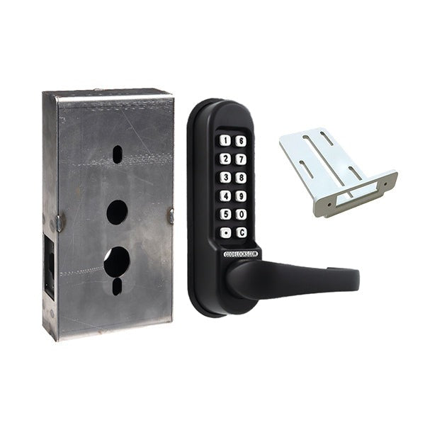 CodeLocks - CL515 Gate Box Kit - Mechanical Lock - Heavy Duty - Tubular Latch Bolt Gate Box Kit - Passage Function - Optional Finish