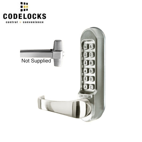 CodeLocks - CL500 - Mechanical Lock Exit Trim - Heavy Duty - Optional Backset - Panic Access Kit - Optional Finish