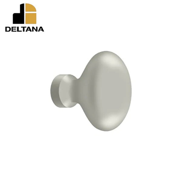Deltana - Knob - Oval/Egg Shape - Optional Finish