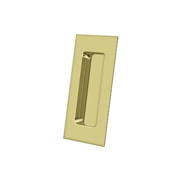 Deltana - Flush Pull - Rectangular - Heavy Duty - 4" x 1-7/8" x 7/16" - Solid Brass - Optional Finish