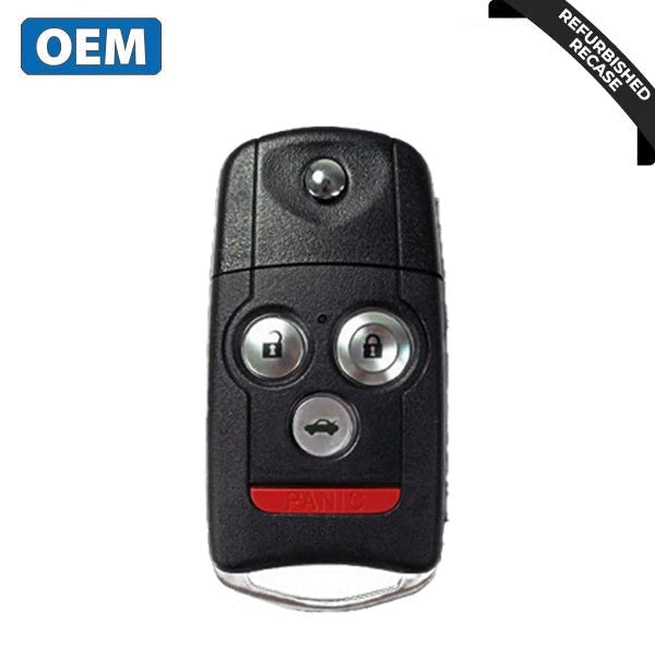 2007-2008 Acura TL / 4-Button Flip Key / PN: 35111-SEP-306 / OUCG8D-439H-A (OEM Recase)