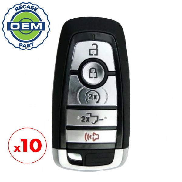 10 x 2017-2024 Ford F-Series / 5-Button Smart Key / PN: 164-R8166 / M3N-A2C93142600 (OEM Recase)