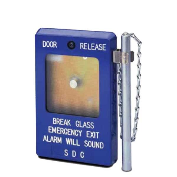 SDC - 491 - Break Glass Door Release Emergency Exit - Blue