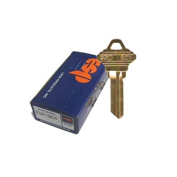 HPC - ESP SC1 Metal Key Blanks - 250 Pack