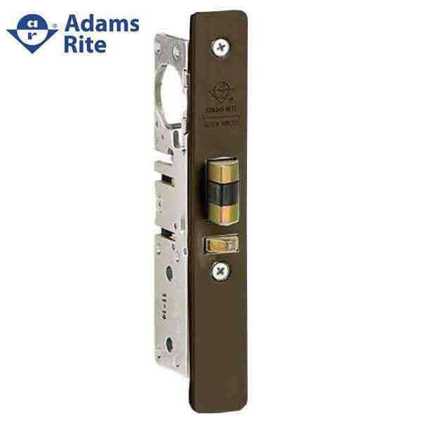 Adams Rite - 4510 - Standard Duty Deadlatch - 31/32" Backset - LH / RHR - Mortised 4-5/8" - FLT/ST - Flat Faceplate - Dark Bronze - Metal Door
