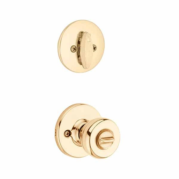 Kwikset - 690T - Tylo Combo Set - Single Deadbolt & Knob - Round Rose - Optional Finish - SmartKey Technology - Grade 3