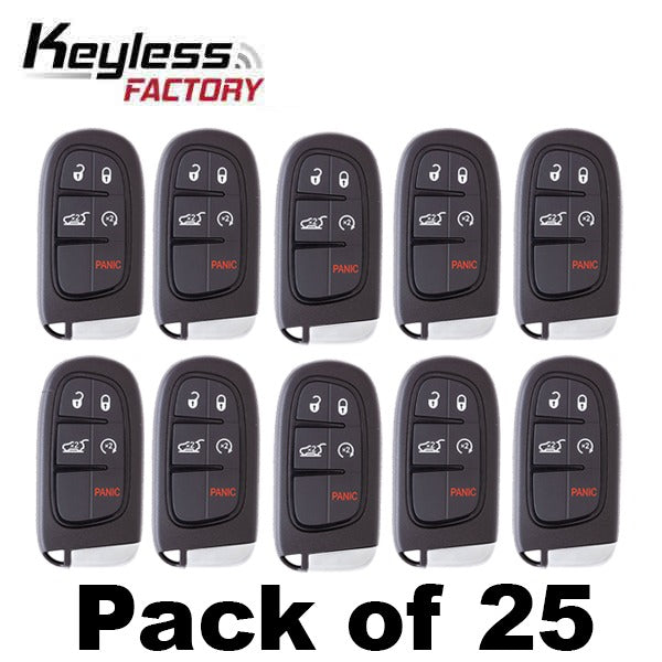 25 x 2014-2021 Jeep Cherokee / 5-Button Smart Key / GQ4-54T (AFTERMARKET) (Bundle of 25)