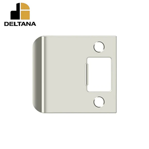 Deltana - Extended Lip Strike Plate - 2 1/4" x 2-1/2"- 2-1/4" Base Width - Optional Finish