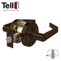 TELL - LC2681 - Standard Duty Cylindrical Leverset - Cortland Lever - Entry - IC Core - Grade 2 - Oil Rubbed Bronze