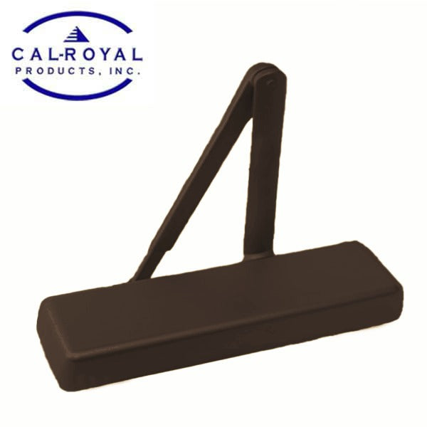Cal-Royal - Hydraulic Door Closer - Back Check Function - PA Bracket/Regular/Top Jamb - Non-Sized - Plastic Cover - Optional Finish - Fired Rated - Grade 1