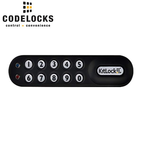 CodeLocks - KL1006KIT - Classic Electronic Kit Lock - Interchangeable Spindle to Fit 1/4" - 1" Door Thickness - Locker Lock - Optional Handing - Optional Finish