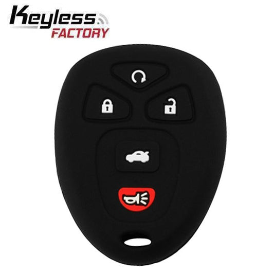 2006-2013 Buick Cadillac Chevrolet / 5-Button Remote Keyless Entry Key Silicone Cover / OUC60270 (AFTERMARKET)
