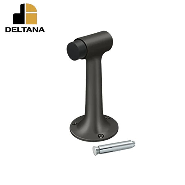Deltana - Floor Mount - 6" Bumper - Heavy Duty - Solid Brass - Optional Finish