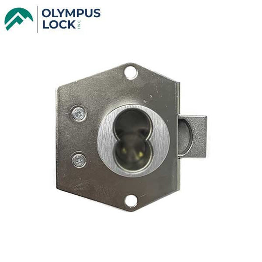 Olympus - 725RL - Rim Mount Latch Cabinet Door Lock - LH - BEST SFIC - 26D - Satin Chrome - Grade 1