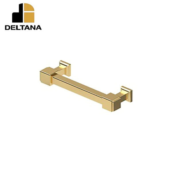 Deltana - Decorative Cabinet Pull - 4" - Manhattan - Solid Brass - Optional Finish