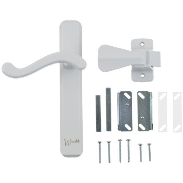 Wright - VBA213 - Bayfield Surface Latch Lever Set - 3/4 in" to 1-1/4 in" - Optional Finish