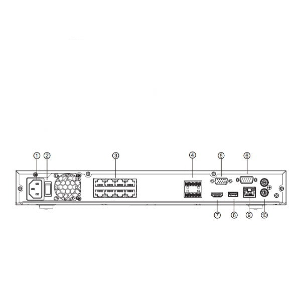 Dahua / 8 Channel / 12MP / NVR / 2 SATA / 2TB HDD / DH-N52B2P2