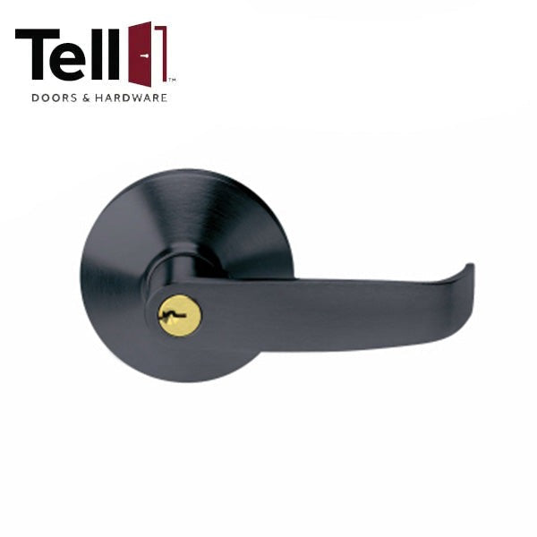 TELL - CTL881 - Cortland Lever Trim - Entrance Function - Matte Black - Grade 1