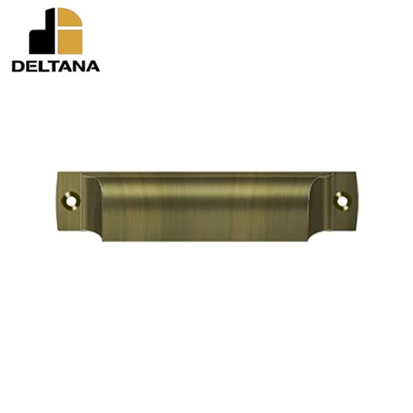 Deltana - Rectangular Shell Pull - 4" - Optional Finish