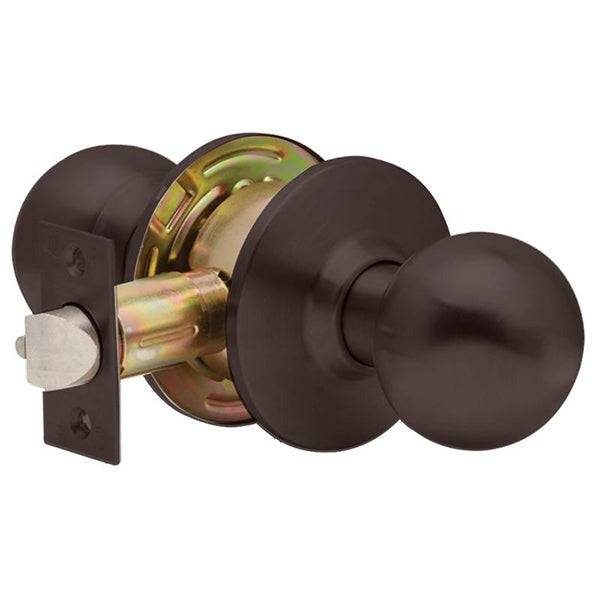 Dexter C2000 - Commercial Lever Set Handle - 2-3/4” Standard Backset - Ball Knob - Oil Rubbed Bronze - Passage - Grade 2