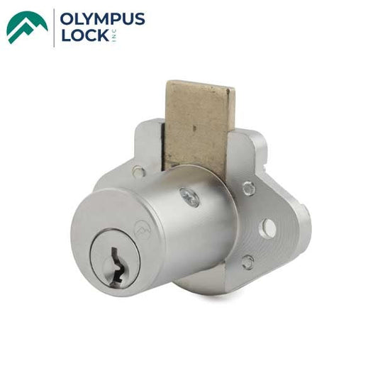 Olympus - N078 - Furniture Drawer Deadbolt Lock - N Series National - 26D - Satin Chrome - KD