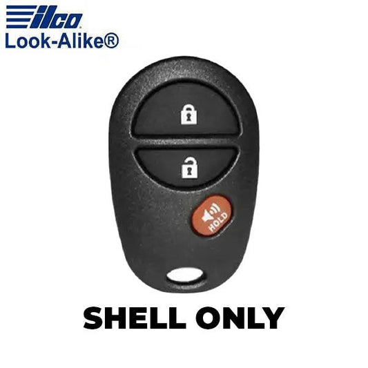 Ilco - 2004-2017 Toyota - TOY-RKE3B1 - 3-Button Keyless Entry Remote SHELL (AFTERMARKET)