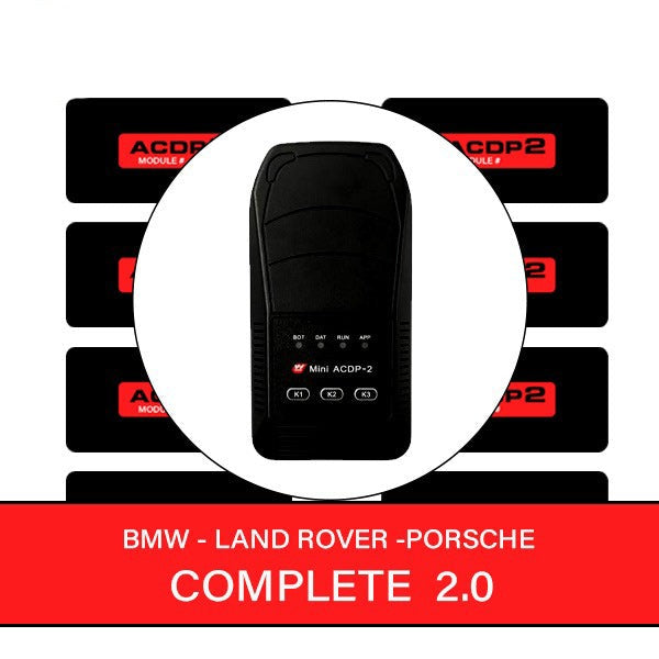 NEW - Mini ACDP2 Gen 2 - Key Programmer - Complete BMW JLR Porsche Package - Includes Modules 1, 2, 3 + Land Rover / Jaguar BCM + Porsche BCM