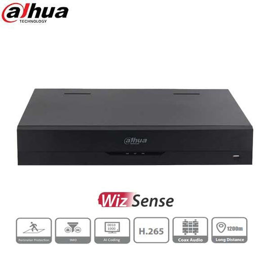 Dahua / HDCVI DVR / 32 Channels / Analytics+ / Mini 1.5U / Penta-brid / 8MP / 1080p / No HDD / X54B5L