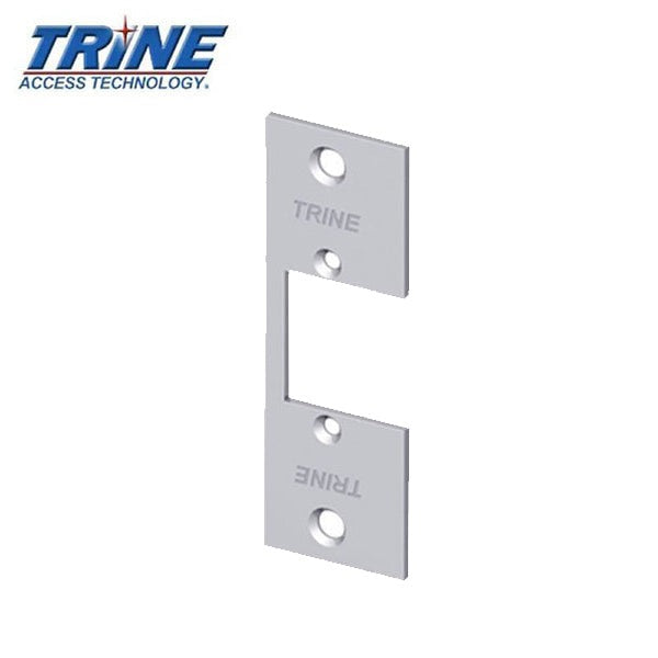 Trine - 334 - 3-3/4" - 3000 Series Electric Strike Faceplate - Satin Chrome - No Ramp - Grade 2