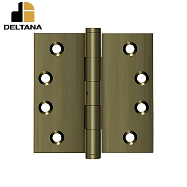 Deltana - 4" x 4" Square Hinges - 0.129 Thickness - Optional Finish