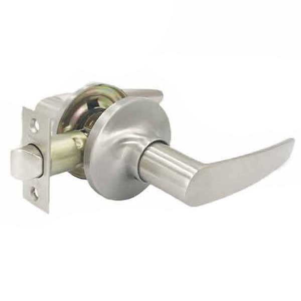 5 x Premium Design #2 Passage Lever Set - Grade 3 - Satin Nickel (Pack of 5)