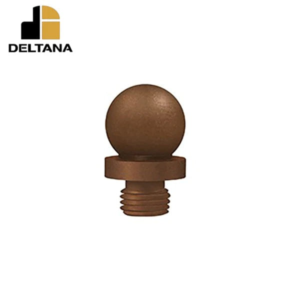 Deltana - Ball Tip Finial - Distressed - Solid Brass - US10BR