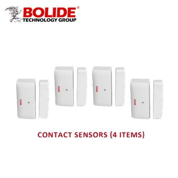 Bolide - Wireless Alarm Security Kit - 9 Pieces - Motion Sensors / Smart Plug / Central Hub - Self monitored security system - App Controlled - White